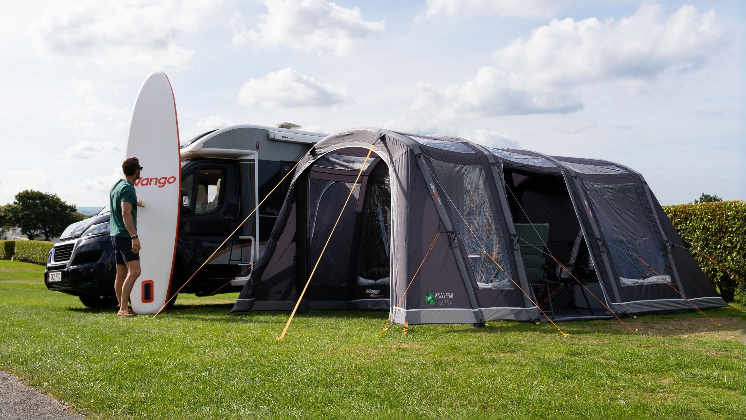 Tall Inflatable Motorhome Awnings - from Vango and Outdoor Revolution