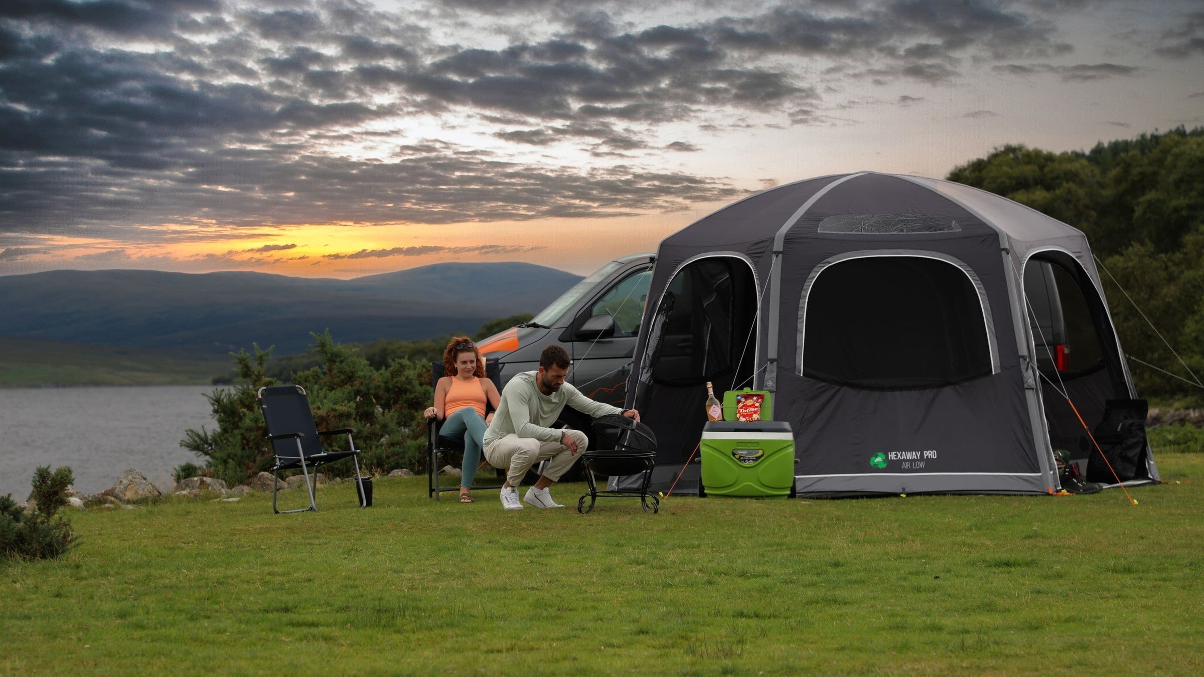 Low and Mid Size VW Campervan Awnings from Vango, Outdoor Revolution and Kampa