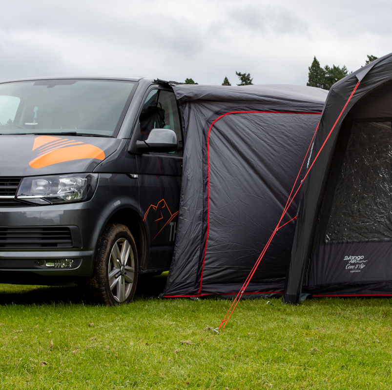 Attachment point of side of campervan using a drive away kit