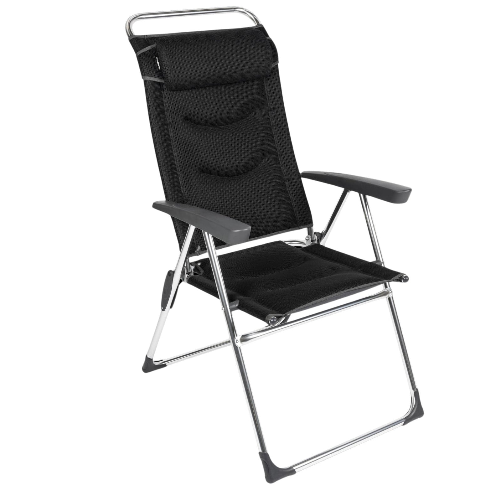 Dometic Lusso Milano Reclining Chair in Pro Black Colourway. 7 seating positions for ultimate comfort.