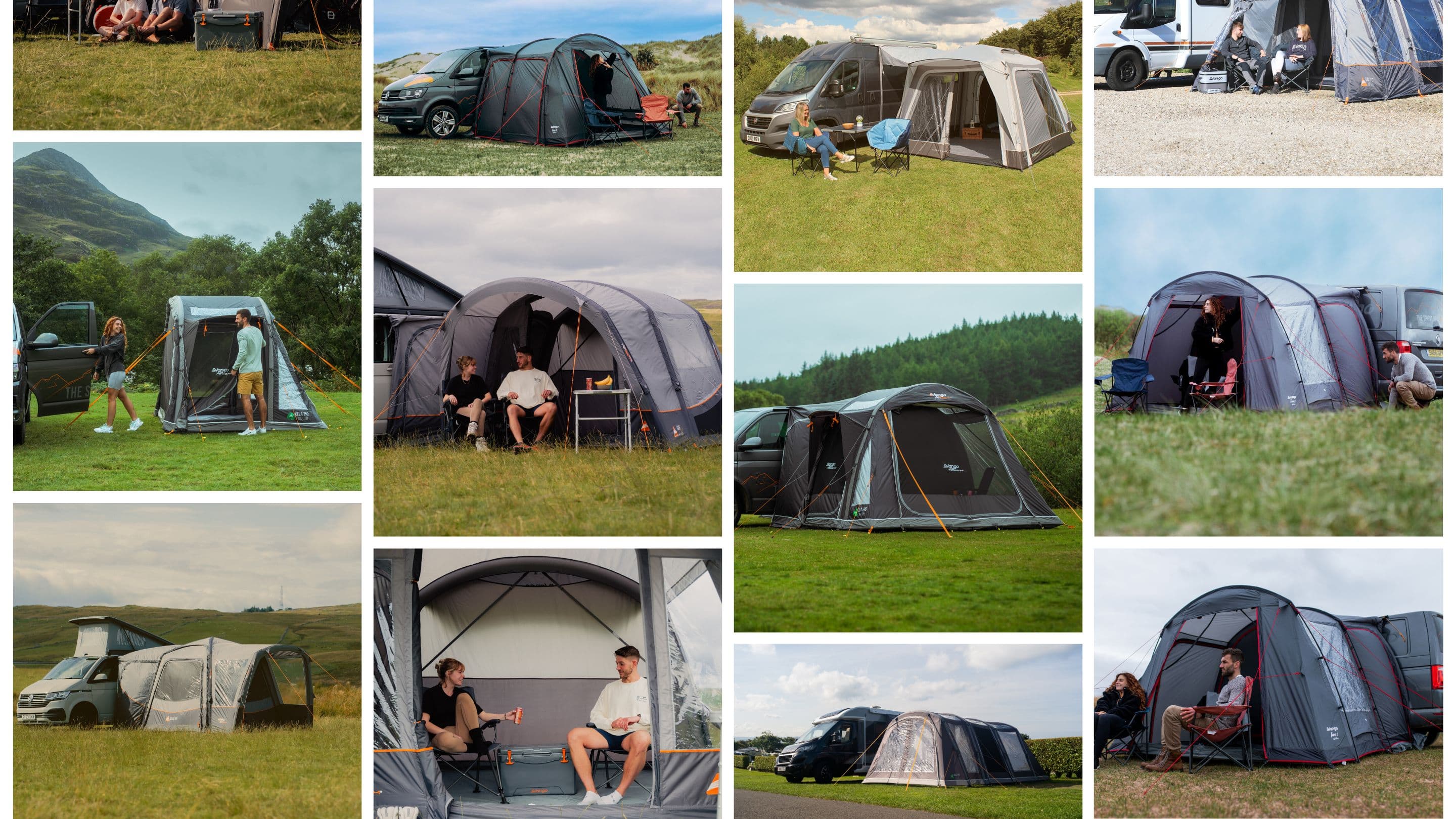 WM Camping Drive Away Awning Range from Vango, Outdoor Revolution and Kampa
