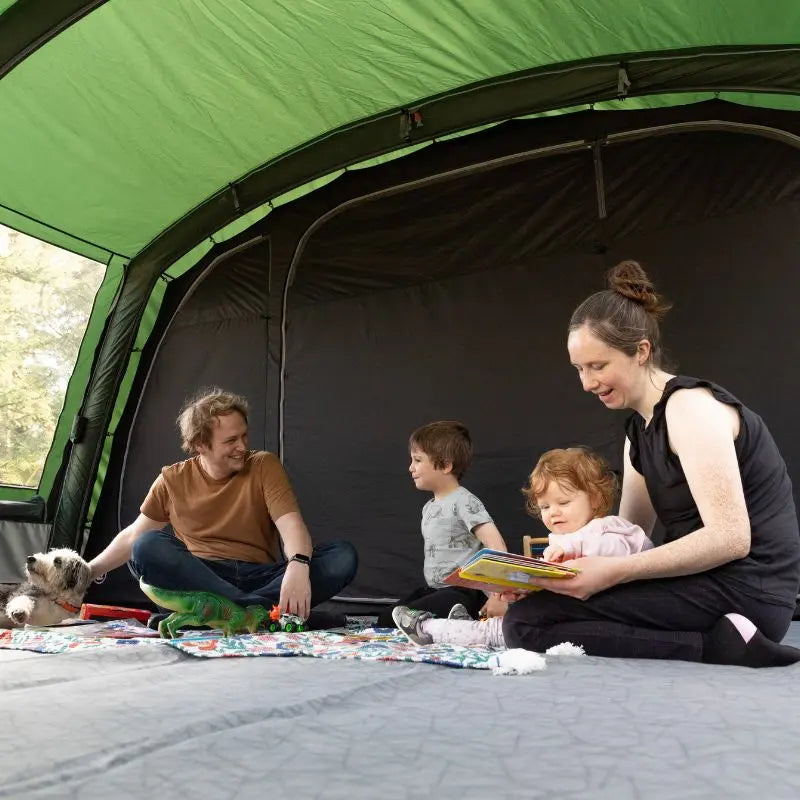 Family tents living area