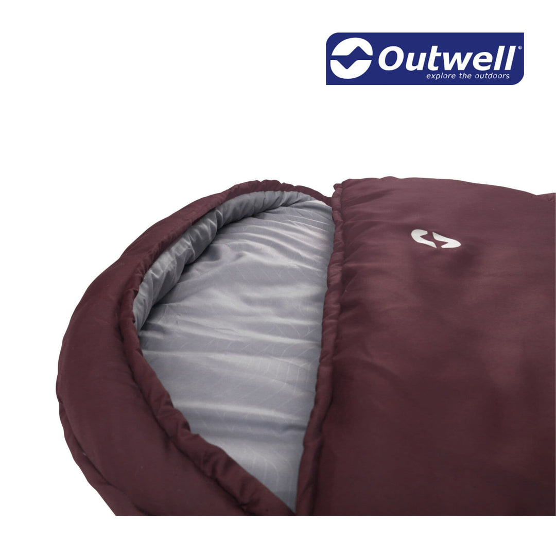Outwell Campion Lux Sleeping bag Aubergine Hood