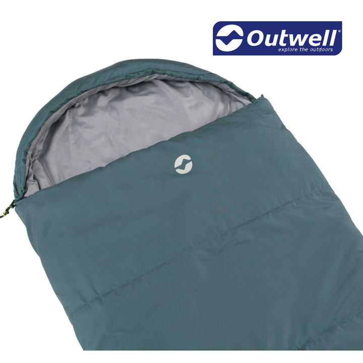 Outwell Campion Lux Sleeping Bag (Teal) Hood