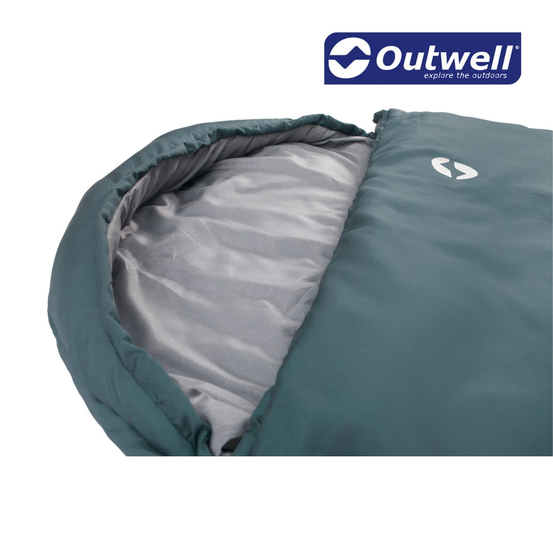 Outwell Campion Lux Sleeping Bag (Teal) Hood