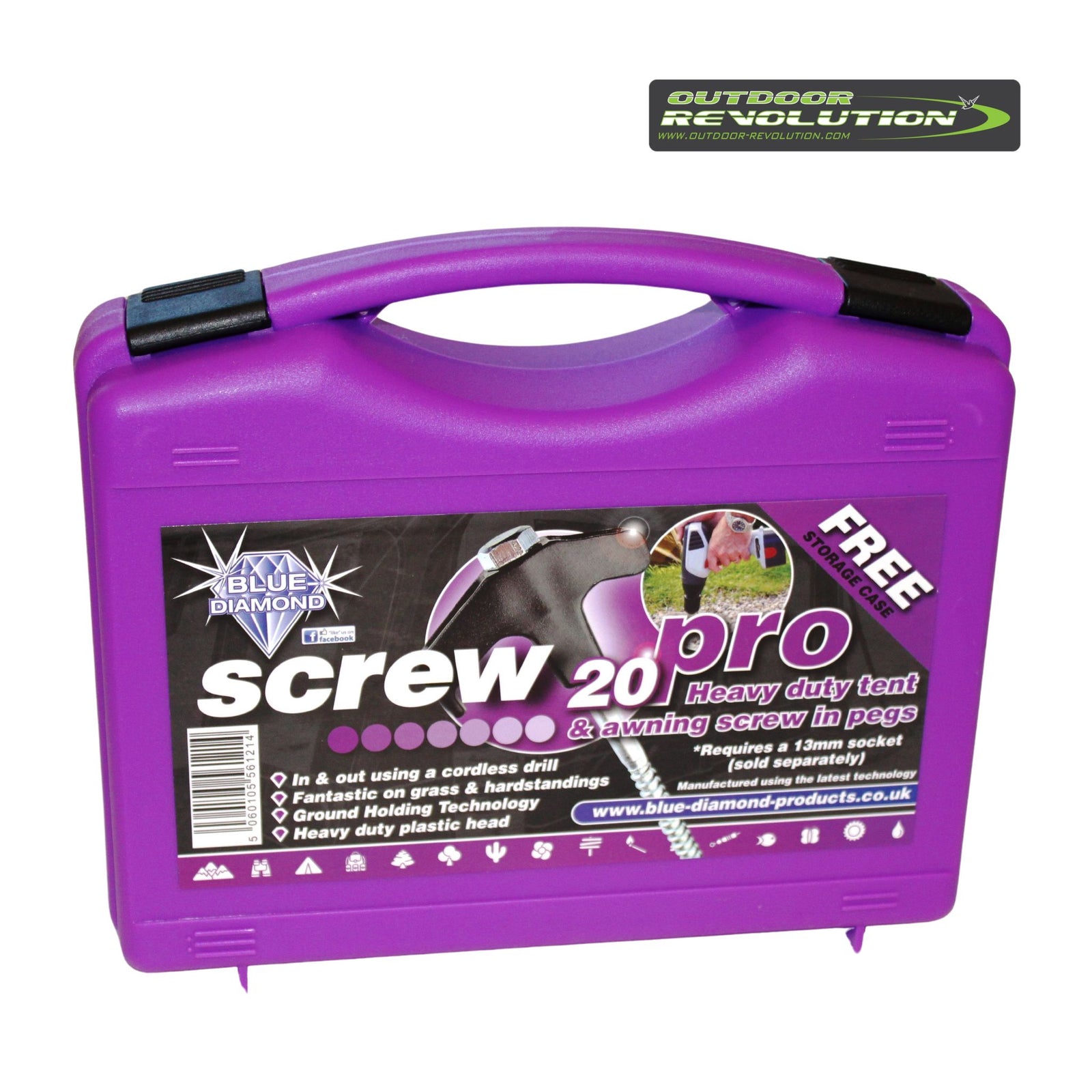 Blue Diamond Screw Pegs Pro case of 20