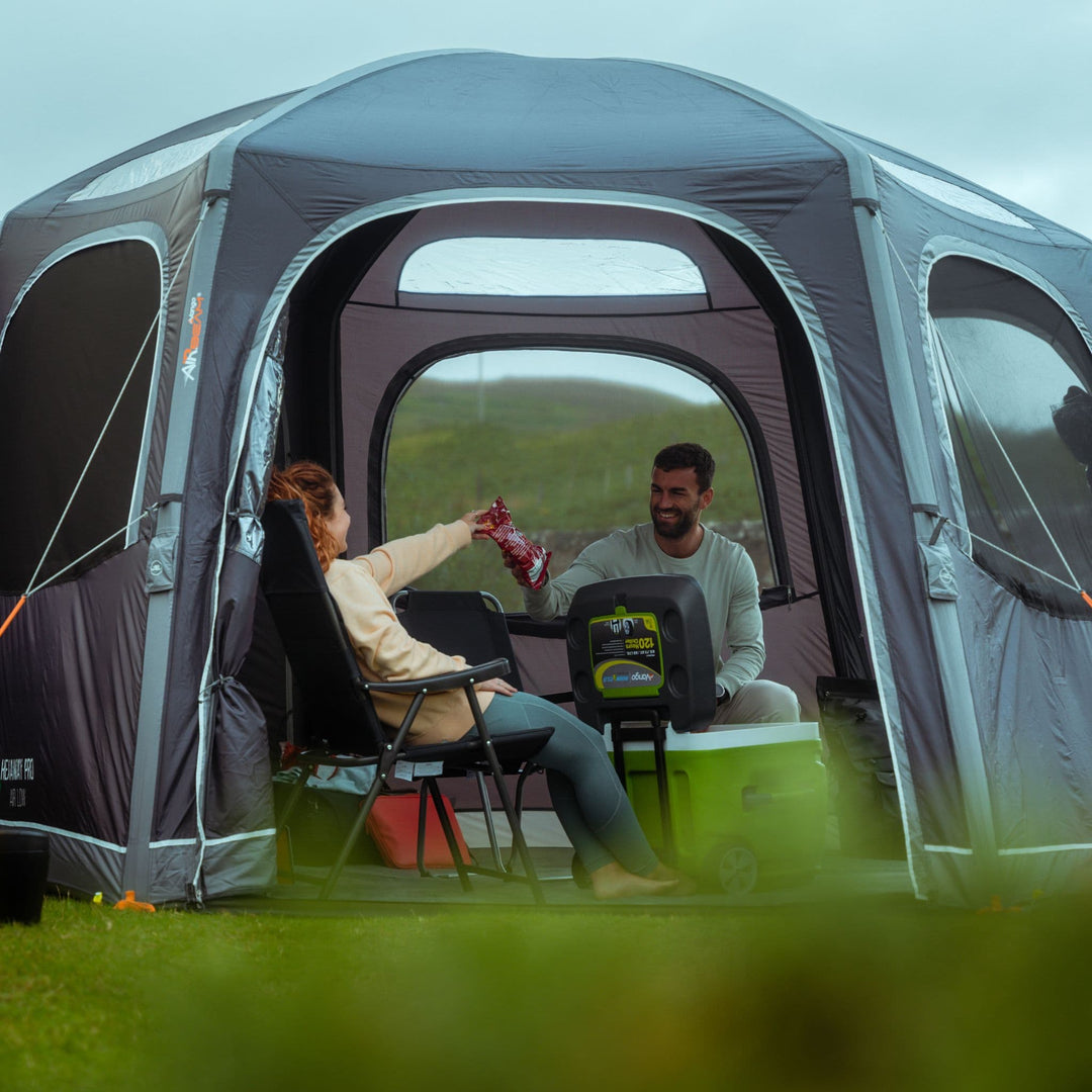 Vango HexAway Pro Air Low Drive Away Awning Door Open