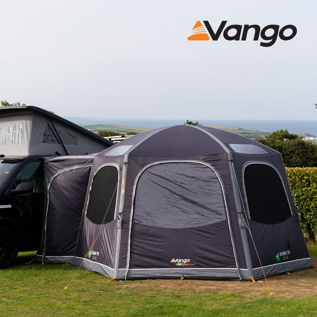 Vango HexAway Pro Air Low Awning Attached to VW Campervan