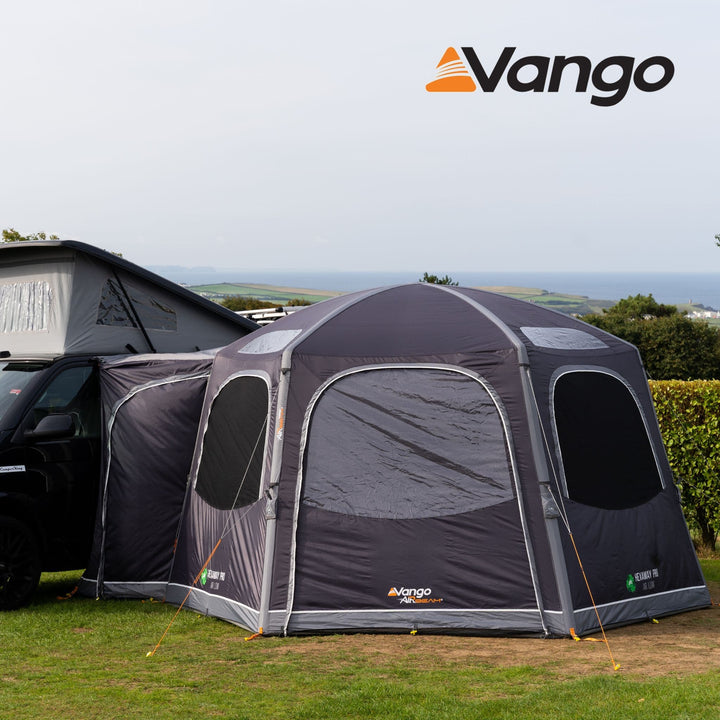 Vango HexAway Pro Air Low Awning Attached to VW Campervan