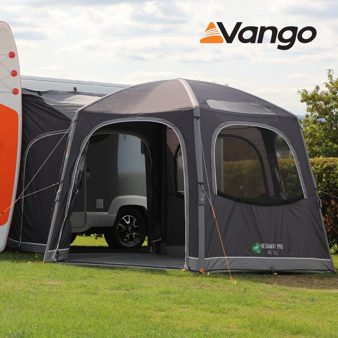 Vango HexAway Pro Air Tall Drive Away Awning Door Open