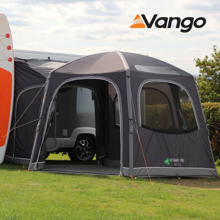 Vango HexAway Pro Air Tall Drive Away Awning Door Open