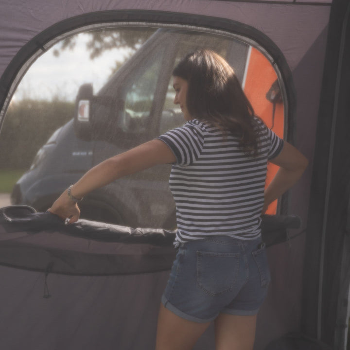 Vango HexAway Pro Air Tall Drive Away Awning Mesh panels in Doors