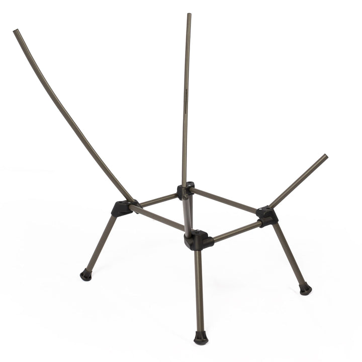 Frame-only structure of the Vango Micro Lux Chair, showing the durable steel base and foldable mechanism designed for outdoor use.