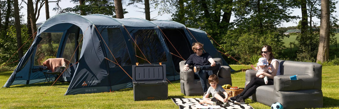 Shop 6 Man tents - inflatable & poled Models available