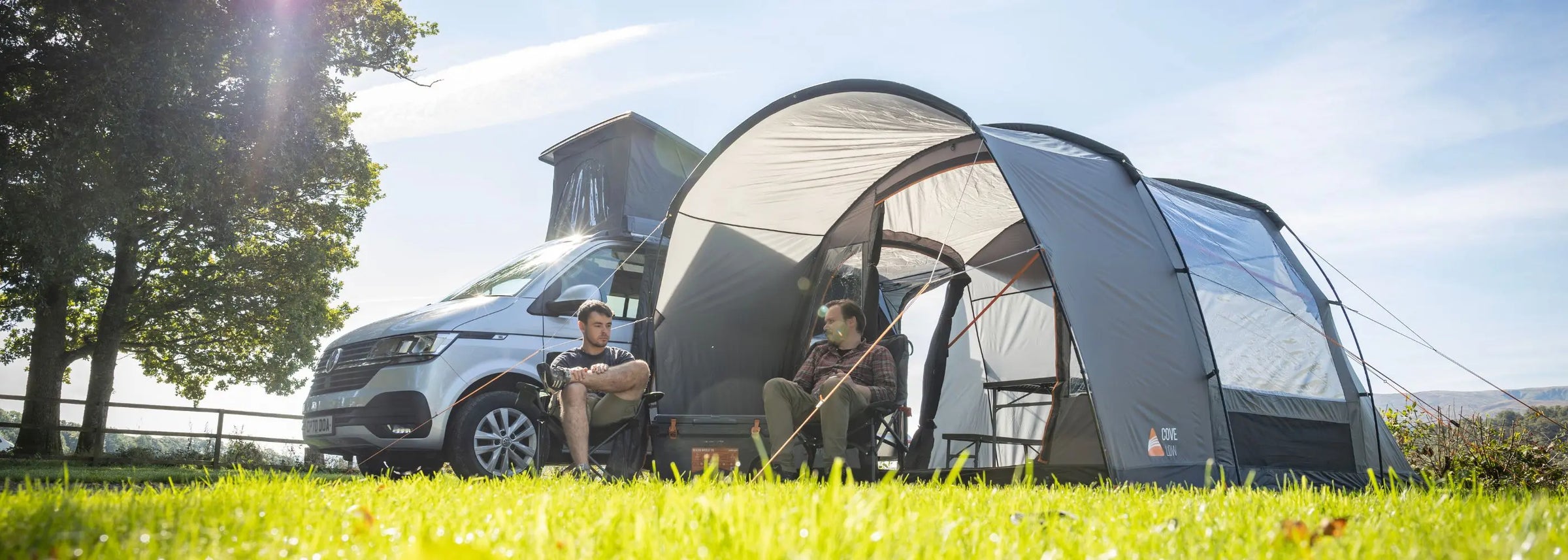 Shop poled campervan awnings from Vango, Outwell and Outdoor Revolution