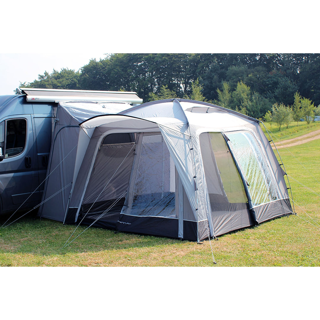 Outdoor Revolution Cayman F/G Poled Awning (255-305) showing mesh panels