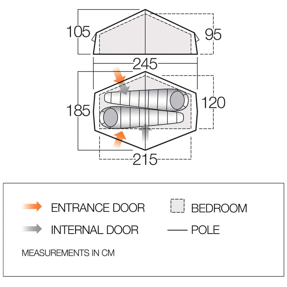 Vango Nevis 200 Floorplan