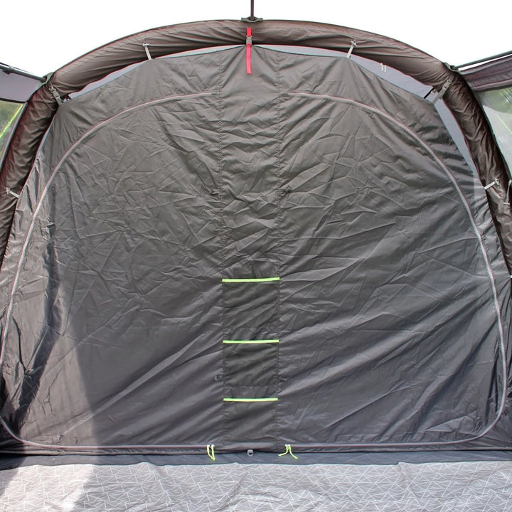 Close-up of a Outdoor Revolution Airedale 400T Air Tent inner tent door with a storage pockets