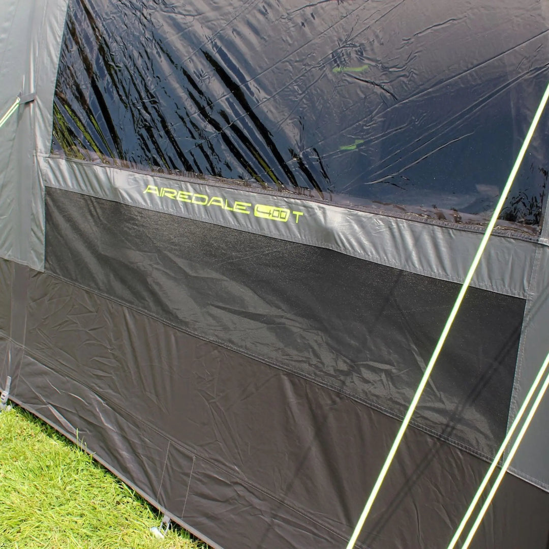 Close-up of a Outdoor Revolution Airedale 400T Air Tent ventilation panel.