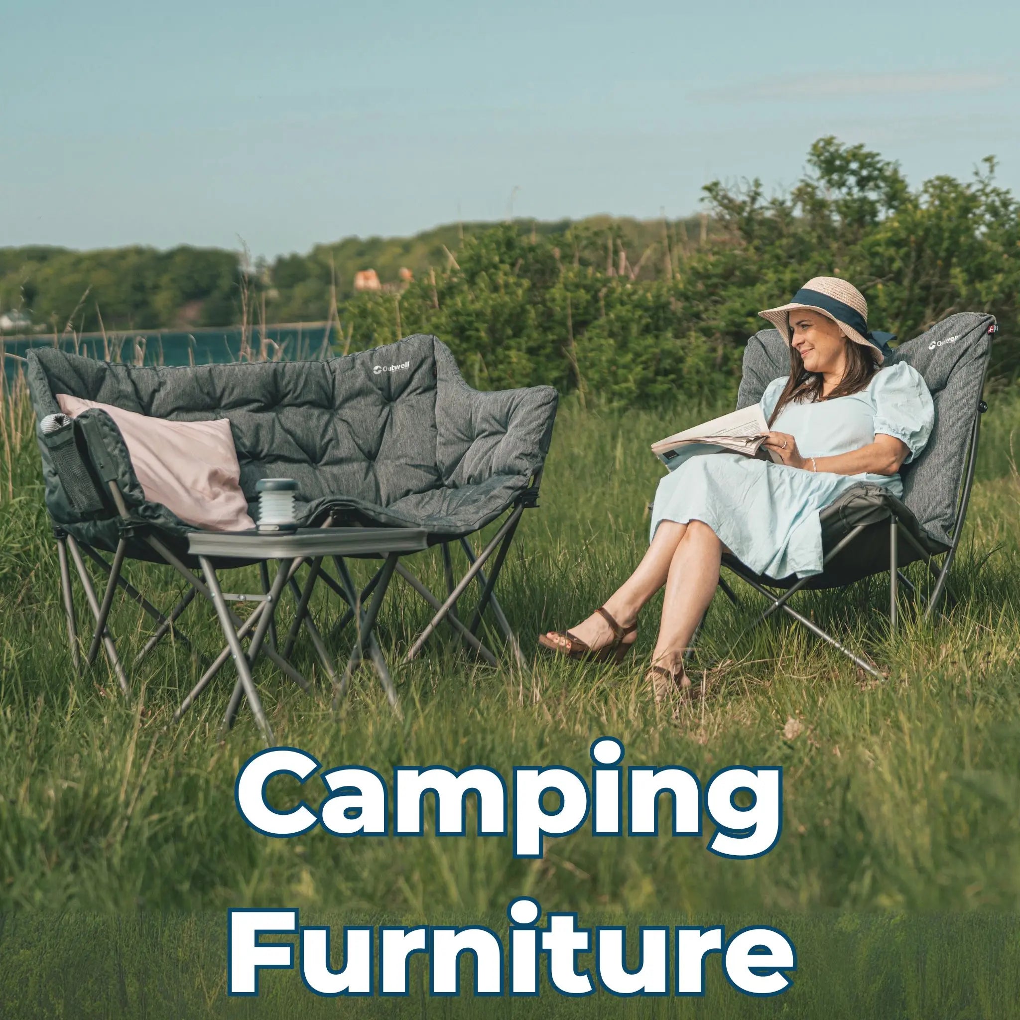 Camping Furniture – Browse our range of camping chairs, tables, storage units and kitchen stands. 