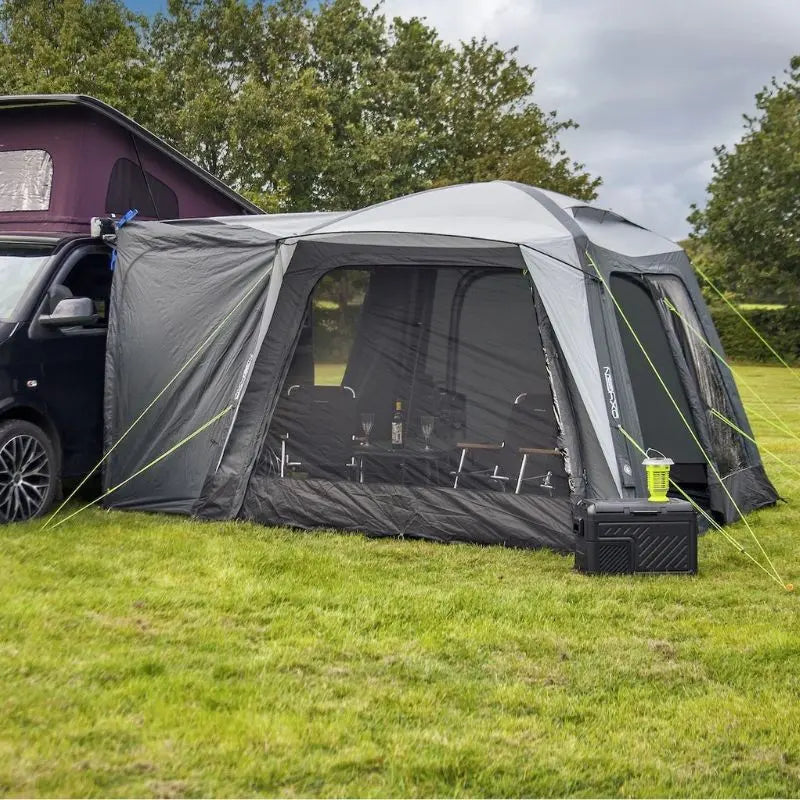 Full mesh panel on the Outdoor Revolution Cayman Air Low Drive Away Awning