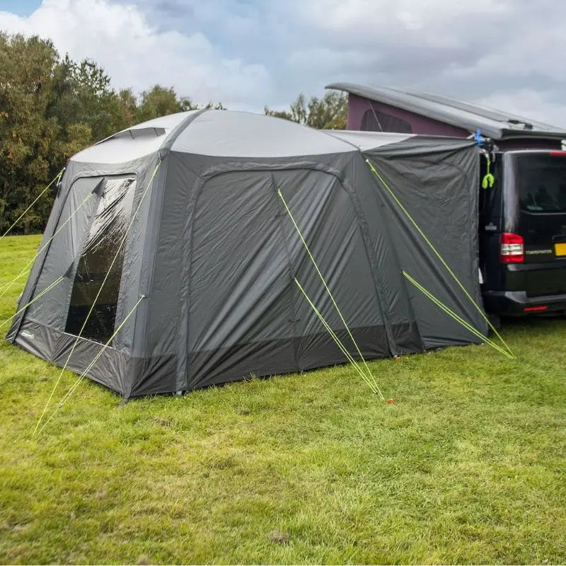Full door on the Outdoor Revolution Cayman Air Low Drive Away Awning