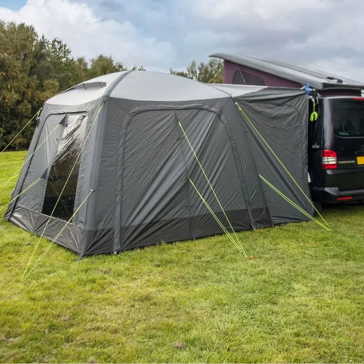 Full door on the Outdoor Revolution Cayman Air Low Drive Away Awning