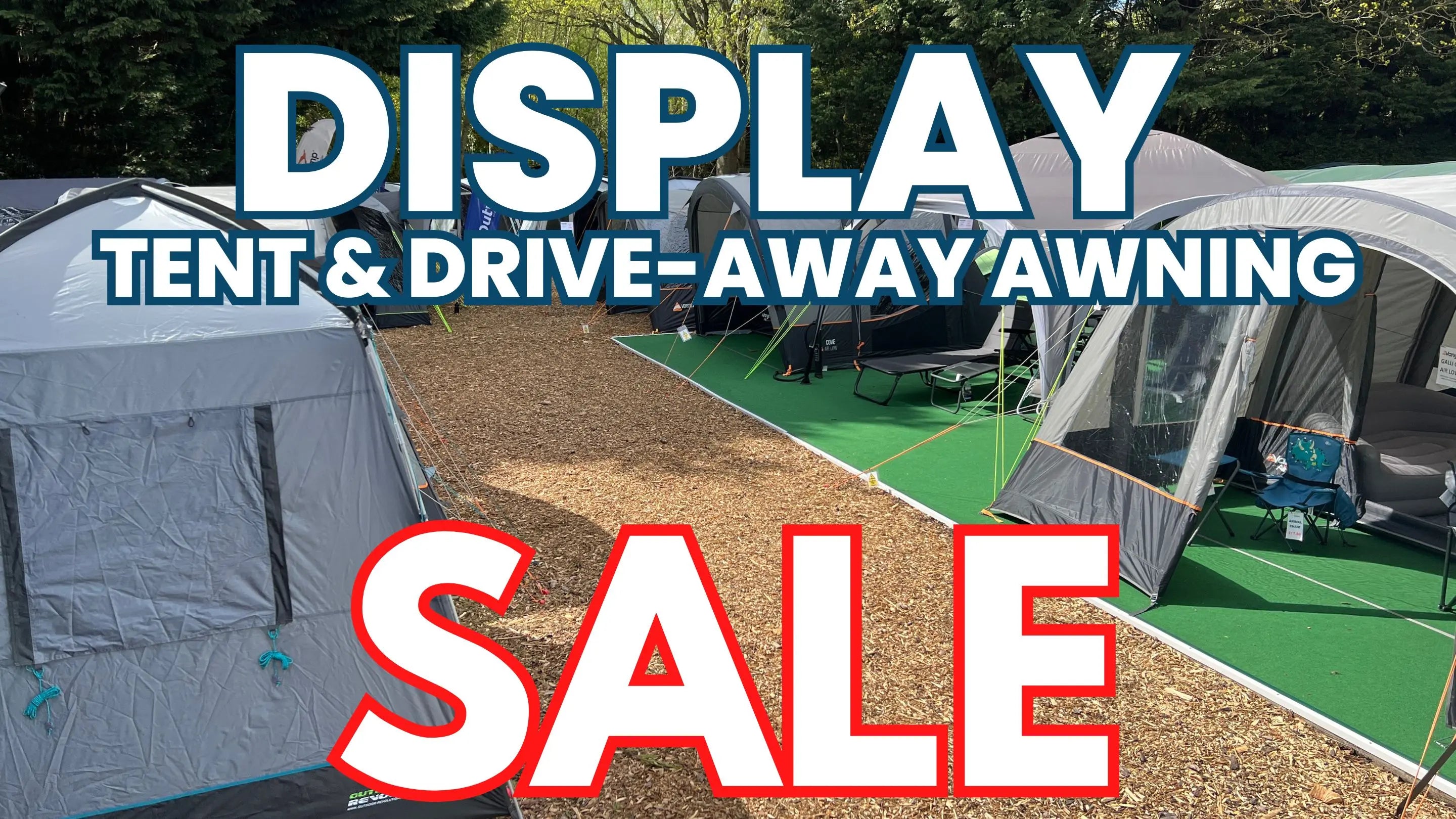 WM Camping Display Tent & Drive Away Awning Sale