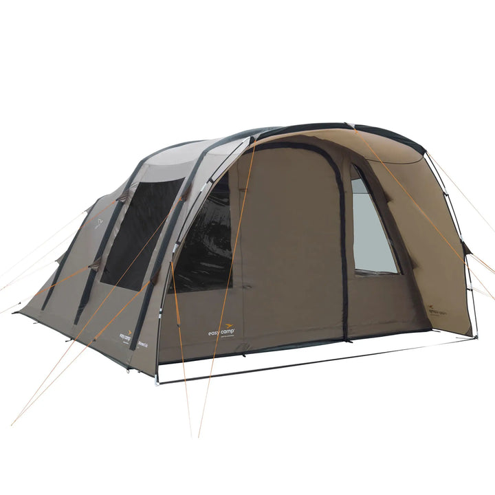 angled view of the Easy Camp Brimnes 5 Air Tent with its door closed