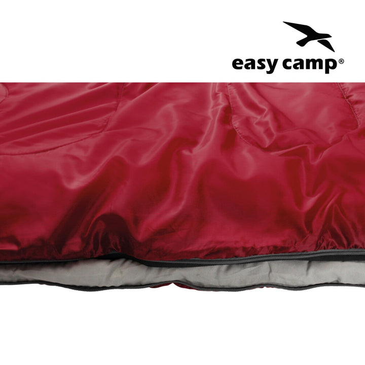 Easy Camp Cosmos Jnr Red Sleeping Bag Side