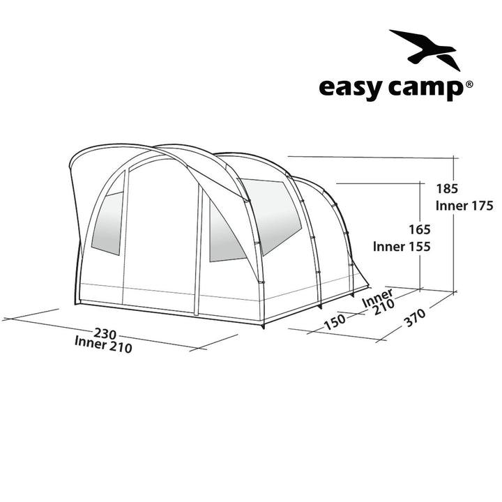 Easy Camp Edendale 400 Tent Dimensions