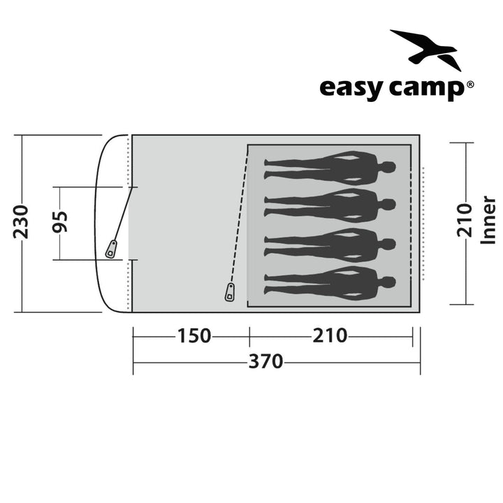Easy Camp Edendale 400 Tent Floorplan