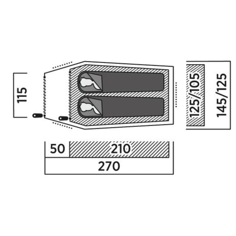 Easy Camp Energy 200 Tent Floorplan