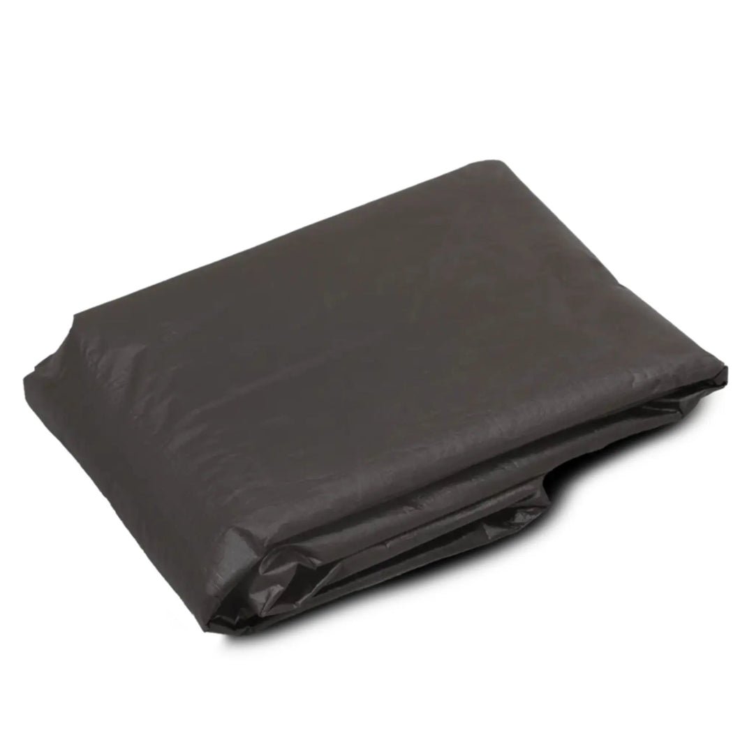 Folded black Easy Camp Footprint groundsheet providing a protective and waterproof base.