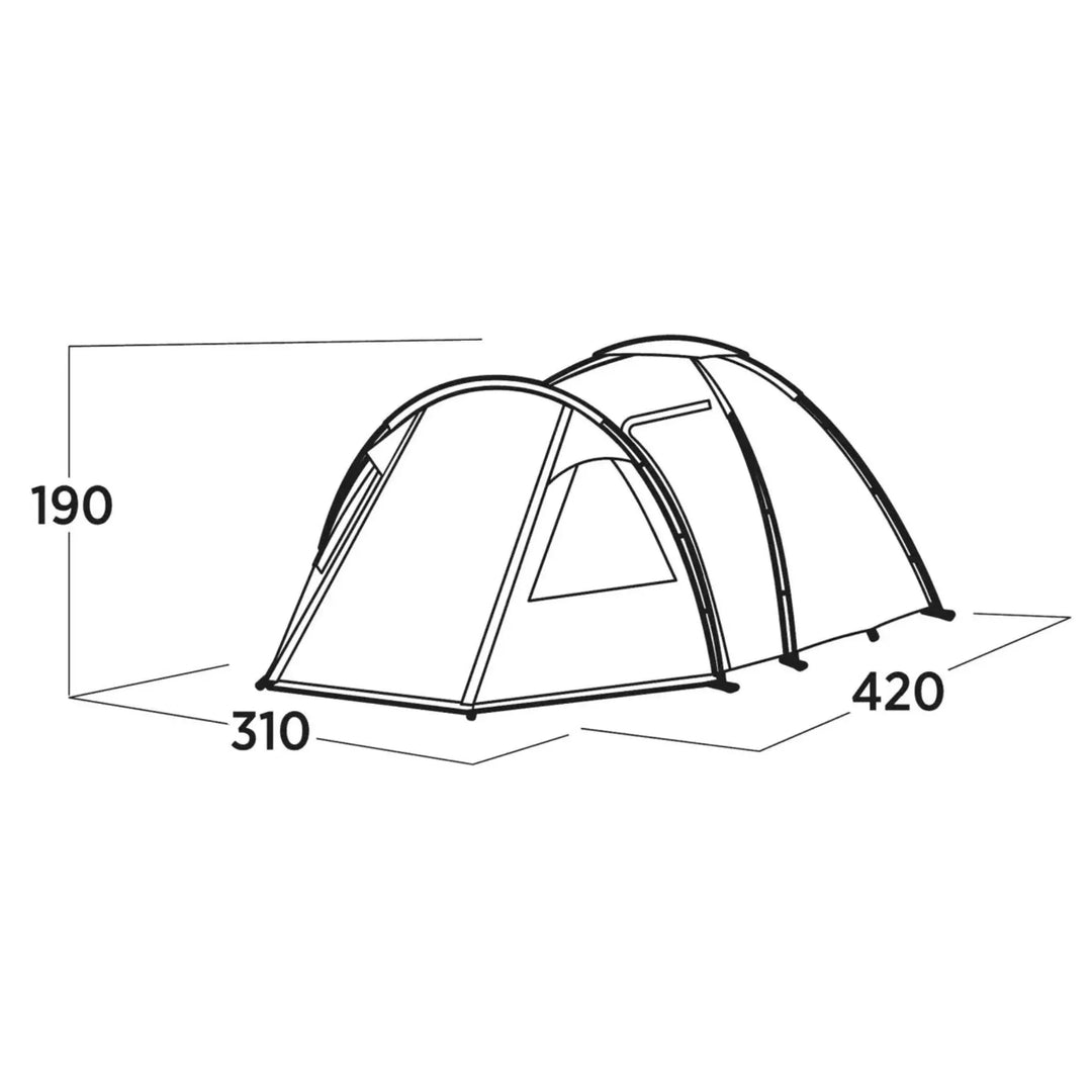 Easy Camp Kinn 5 Tent dimensions