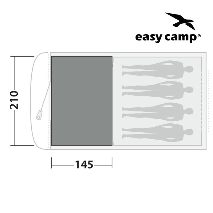 Easy Camp Palmdale 400 Tent Carpet Size