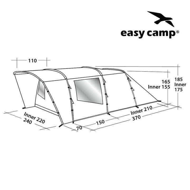 Easy Camp Palmdale 400 Tent Dimensions