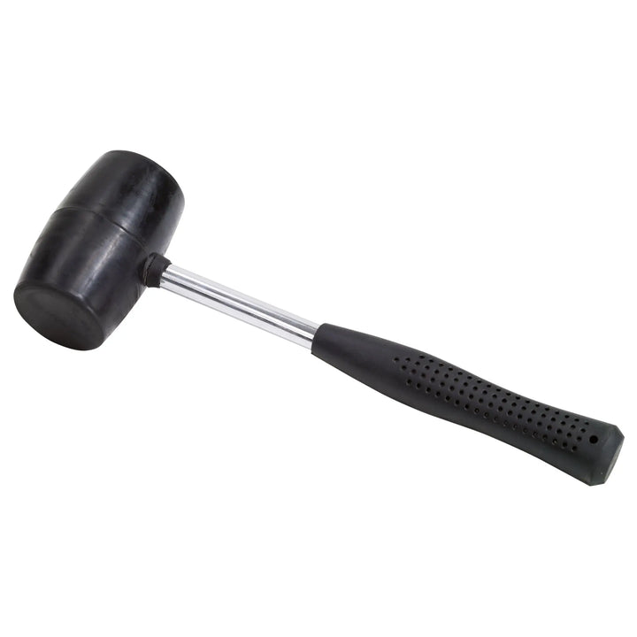 Easy Camp Rubber Mallet - Steel Shaft with a metallic head on a white background