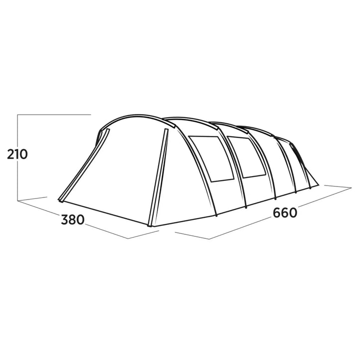 Easy Camp Sola 6 Tent dimensions