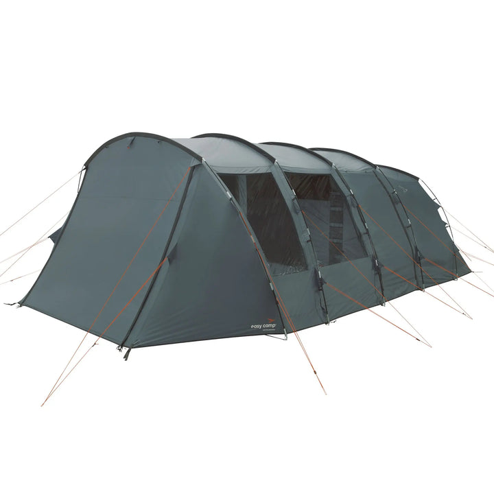 Corner view of the Easy Camp Sola 6 Tent with door closed.