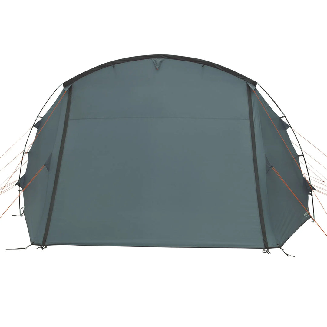 Front view of the Easy Camp Sola 6 Tent with its doors closed.