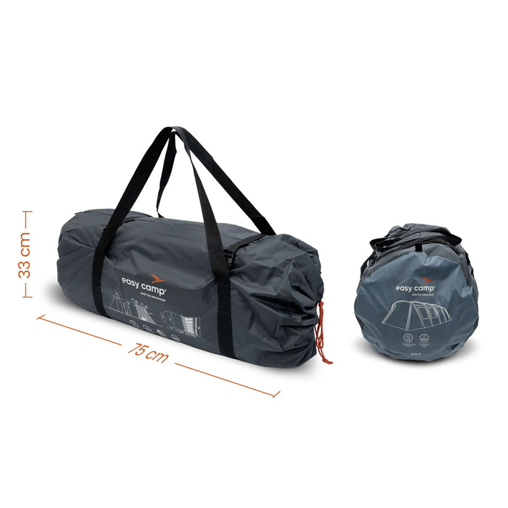 Easy Camp Sola 6 Tent pack size.