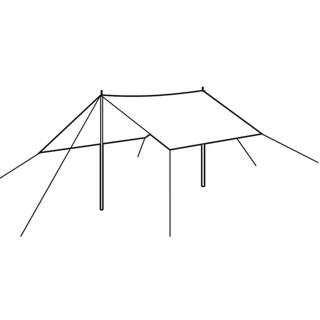 Easy Camp Totak Tarp 4 x 4m Drawing