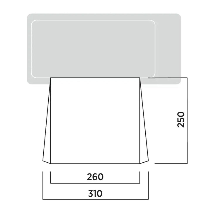 Easy Camp Voss Sun Canopy dimensions