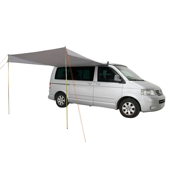 Easy Camp Voss Sun Canopy attached to a VW Campervan