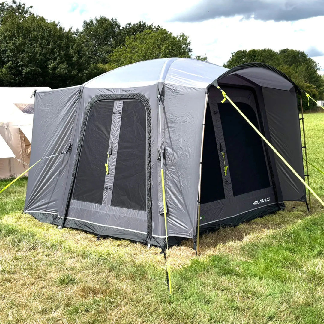 Holawild Airtek Alder Hub 3x2 Drive-Away Awning side view