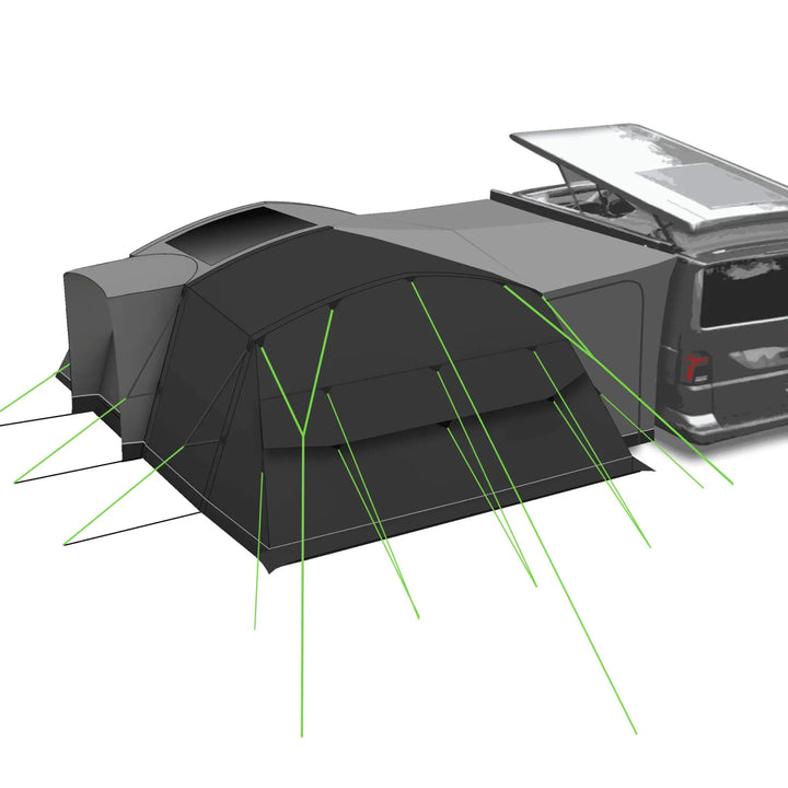 Rear View of the Holawild Airtek Birch 4.0 Driveaway Awning