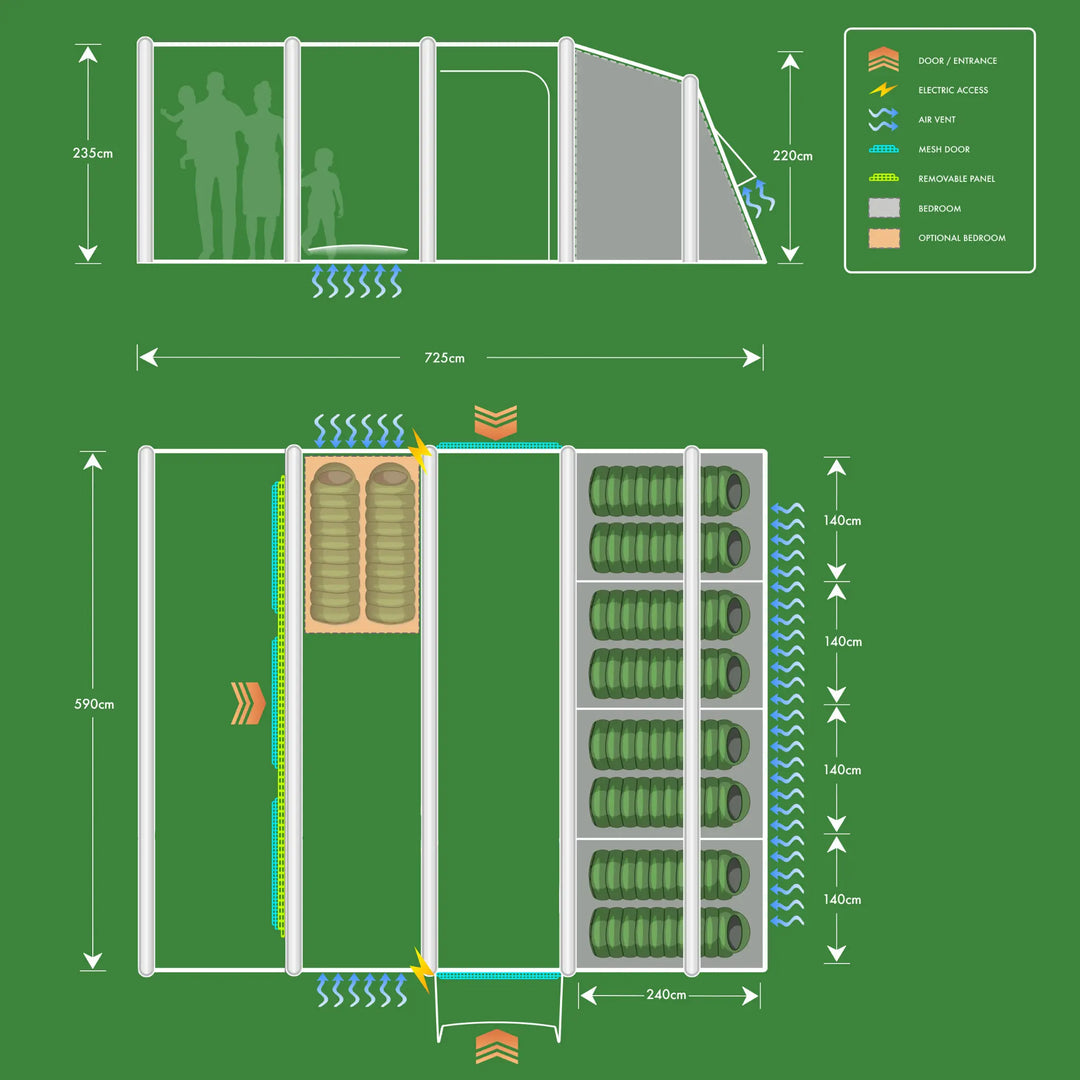 Holawild AirTek Sherwood 8.0 Tent