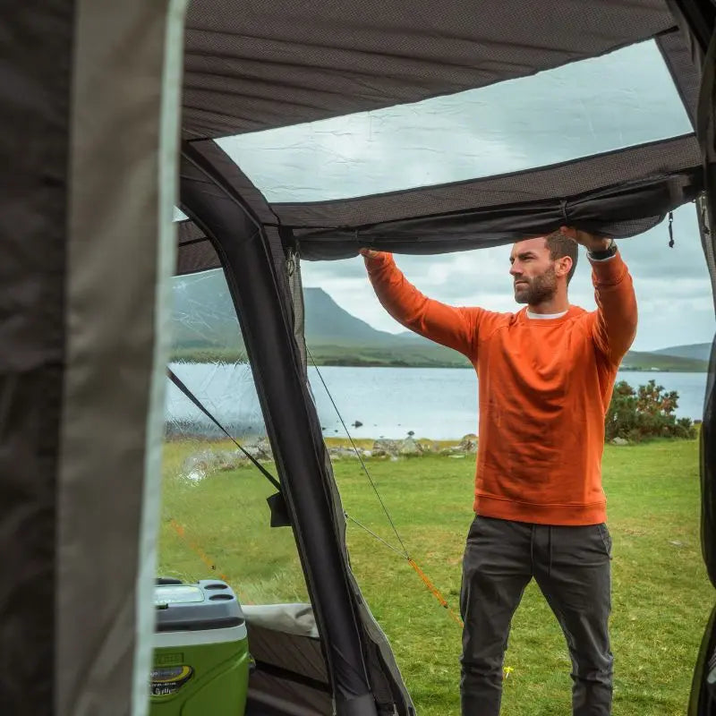 How to Pitch a Drive Away Awning