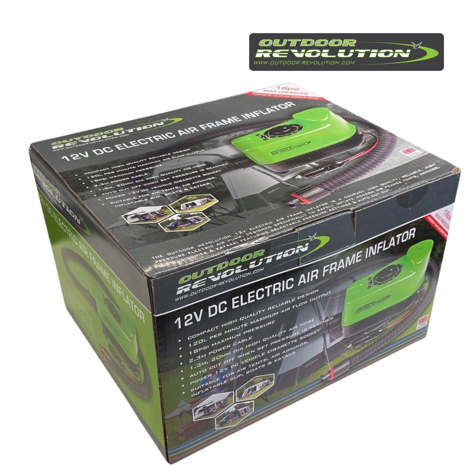 Outdoor Revolution 12V DC Electric Air Frame Inflator Box